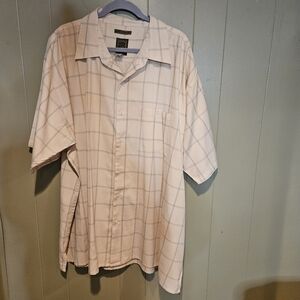 Bruno B Men’s Sueded Microfiber Button-Down Shirt | Size 4X Tall | Soft